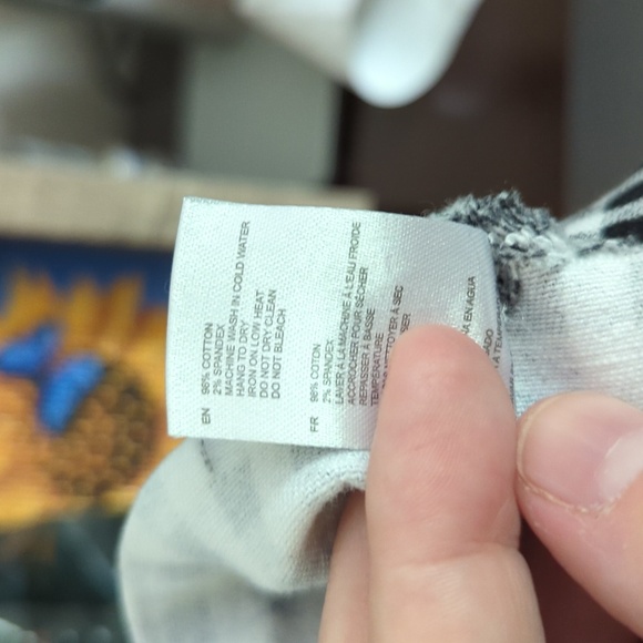 RD Style Black & White Gingham Crop Top with Raw Hem, Exposed Zipper Size XS - Picture 4 of 4